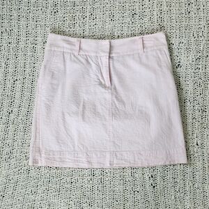 VINEYARD VINES PINK AND WHITE SEERSUCKER SKIRT E U C!! 🔥👀